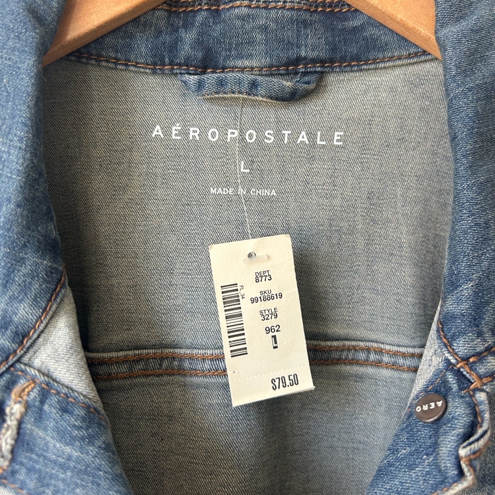 NWT | Aeropostale Women's Blue Denim Jacket - Picture 2 of 9